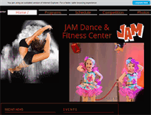 Tablet Screenshot of jamdanceandfitness.com